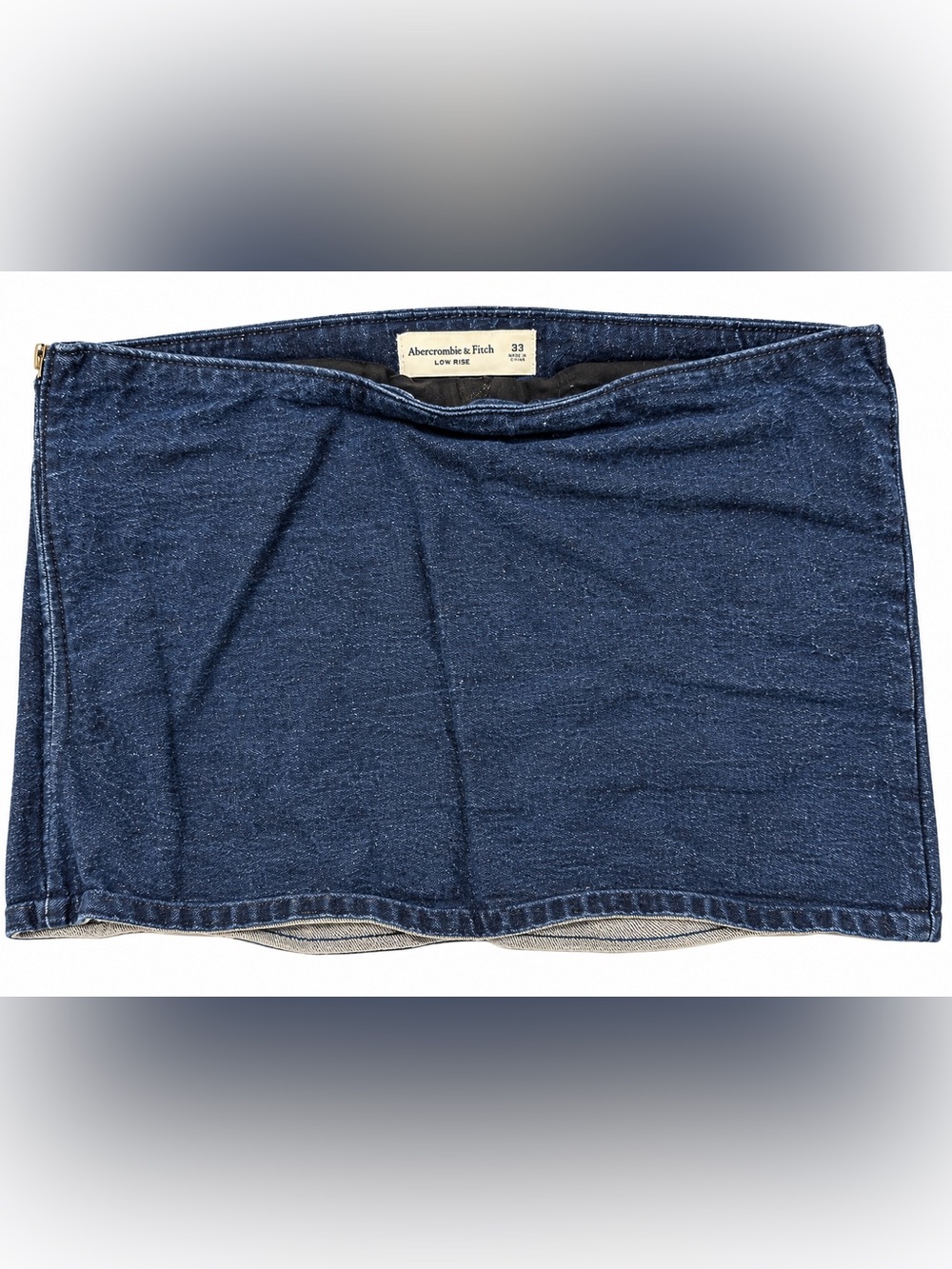 Abercrombie & Fitch Low Rise Denim Mini Skort Dark Wash Size 33 Y2K Style